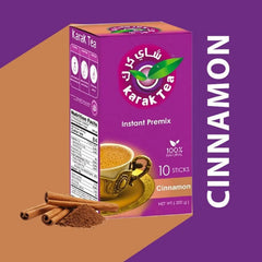 Karak Tea Instant Chai Tea 10 Count (200g) Cinnamon Flavor Authentic Taste, Ready in Seconds for On-the-Go Refreshment - SANI-LLC