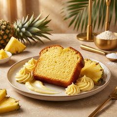 Delisia Pineapple Cream Cheese Cake 4oz Moist Pastel de Queso -Single Cake Snack