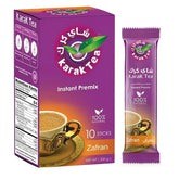 Karak Tea Saffron Instant Tea Mix 10 Sticks (200g) Zafran Flavor for Authentic Taste & Convenient Preparation at Home or On-the-Go - SANI-LLC