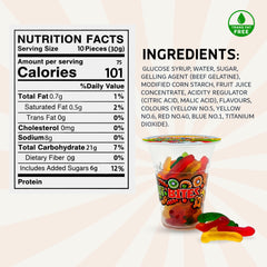 Cup candy Gummy worm Fun fruit Bites 6oz