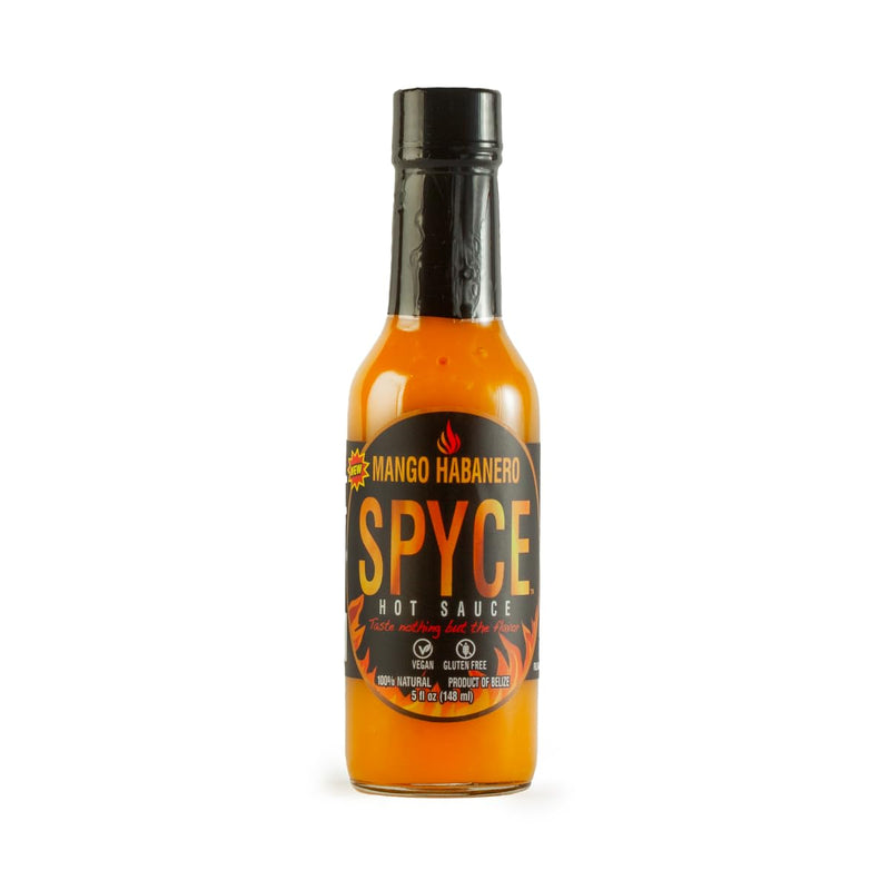 SPYCE Mango Habanero Hot Sauce 5 fl oz 100% Natural, Vegan & Gluten-Free for Flavorful Meals - SANI-LLC