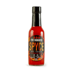 SPYCE Fire Habanero Hot Sauce 5 FL OZ (148 ML) Non-GMO, No MSG, No Sugar, No Filler For Bold Flavor & Heat on Any Meal - SANI-LLC