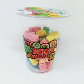 Cup candy Neon Gummy Bear Fun fruit Bites 6oz