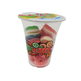 Cup candy Assorted Sour Gummy - Round Gummies Fun fruit Bites 6oz