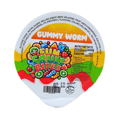 Cup candy Gummy worm Fun fruit Bites 6oz