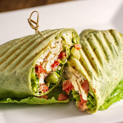 Toufayan Gluten Free Tortilla Wraps 6 Count (11 oz) Spinach Flavor Certified Vegan, Resealable Freshness For Sandwiches, Pinwheels & Meal Prep - SANI-LLC