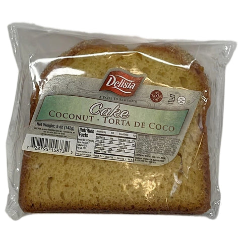 Delisia Coconut Cake 5oz Moist Torta De Coco Snack-Single Cake Snack