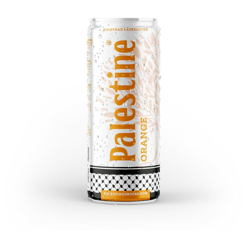 PalestineOrange Soda 330ml slim can from PalestineDrinks
