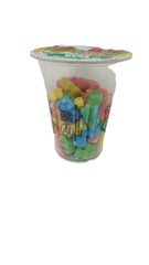 Cup candy Neon Gummy Bear Fun fruit Bites 6oz