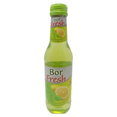 Bor Fresh Mint & Lemon Carbonated Drink, 200ml Glass Bottle, Vitamin C Enriched Sparkling Soda, Refreshing Citrus Beverage - SANI-LLC