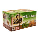 AlAttar Wild Thyme Tea 20 Bags herbal infusion in a box, showcasing the tea bags and packaging for wellness and natural flavor.