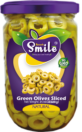 Sliced Green olives | 600g - 21.16 Oz