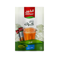 Alkhair Instant Karak Cardamom Tea Sugar Free 180gm 12 Stx - 1PaysLess