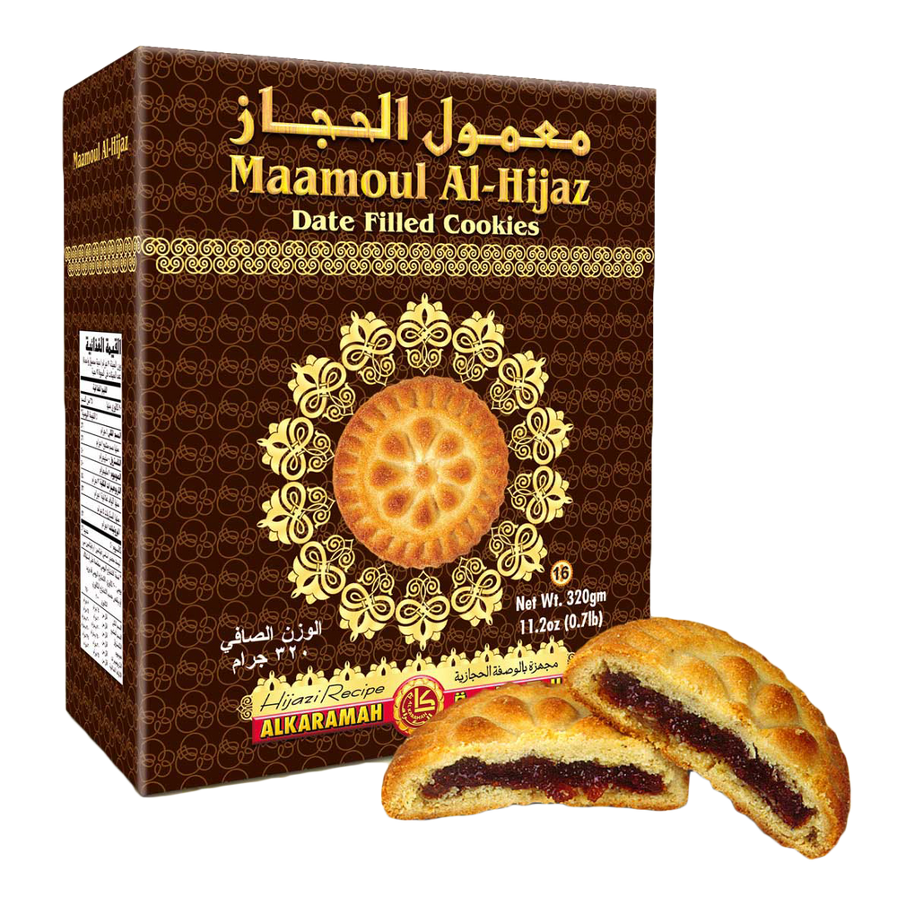 ALKARAMAH MAAMOUL DATE - AL-HIJAZI 320g UPC 732542001701 - SANI-LLC