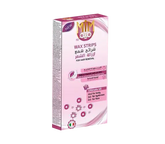 MIM Hair Removal Wax Strips Ultimate Kit for Sensitive Skin, 28-count, for face and body, with natural wax strips and applicator sticks.