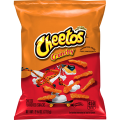 Cheetos Crunchy Cheese Flavored Snacks 2.75oz Made with Real Cheese, Guaranteed Fresh for Snacking Anytime - SANI-LLC