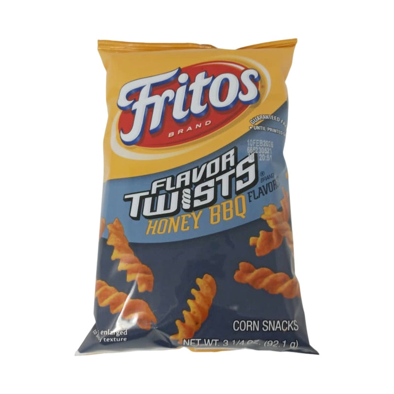 Fritos Corn Snacks 3.25 oz Flavor Twists Honey BBQ Zesty & Sweet Snacking - SANI-LLC