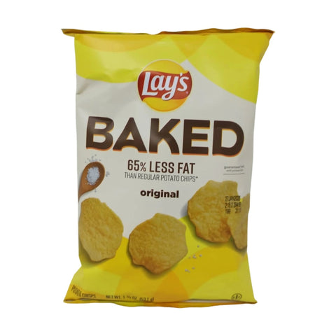 Lay's Baked Potato Crisps 1.875 oz 65% Less Fat Original Flavor Healthy Snack Option - SANI-LLC