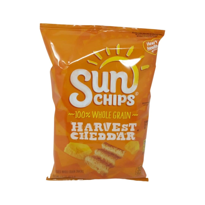 SunChips Whole Grain Chips 2.38oz Bag Harvest Cheddar Flavor 100% Whole Grain Savory Snack Anytime - SANI-LLC