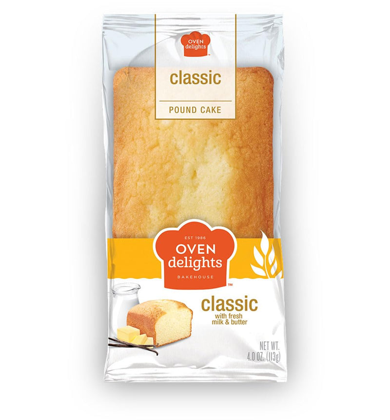Oven Delights Classic Pound Cake (4 oz) Mini Loaves | Fresh Milk & Butter - SANI-LLC