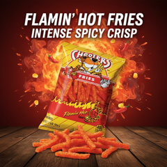 Cheetos Flamin' Hot Fries 74.4g Bag Intense Spicy Flavor Crispy Corn Snack Perfect for Snacking Anytime - SANI-LLC