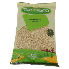 Tamara Shelled Wheat 2lb, premium hulled durum wheat berries for traditional Harees, soups, and healthy grain salads.