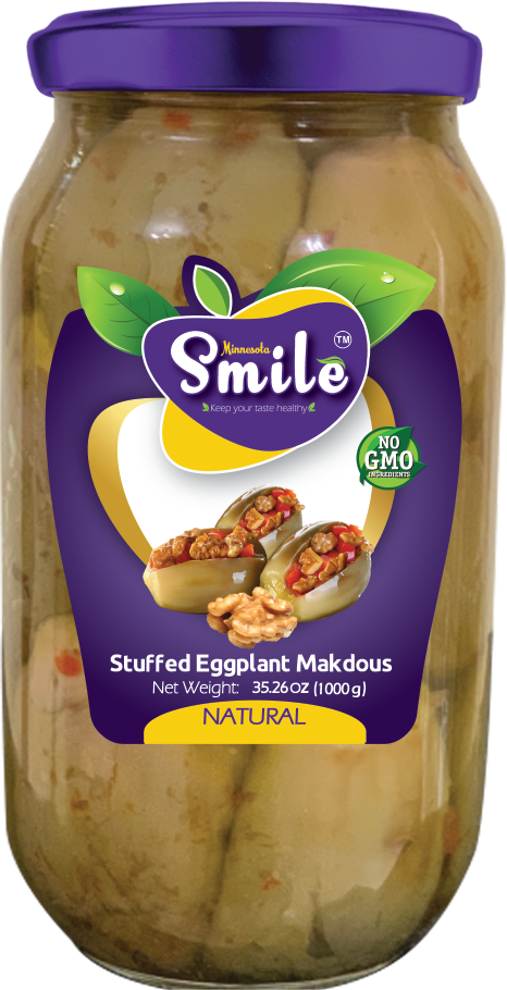 Smile Stuffed Eggplant Makdous | 1000g - 35.26 Oz