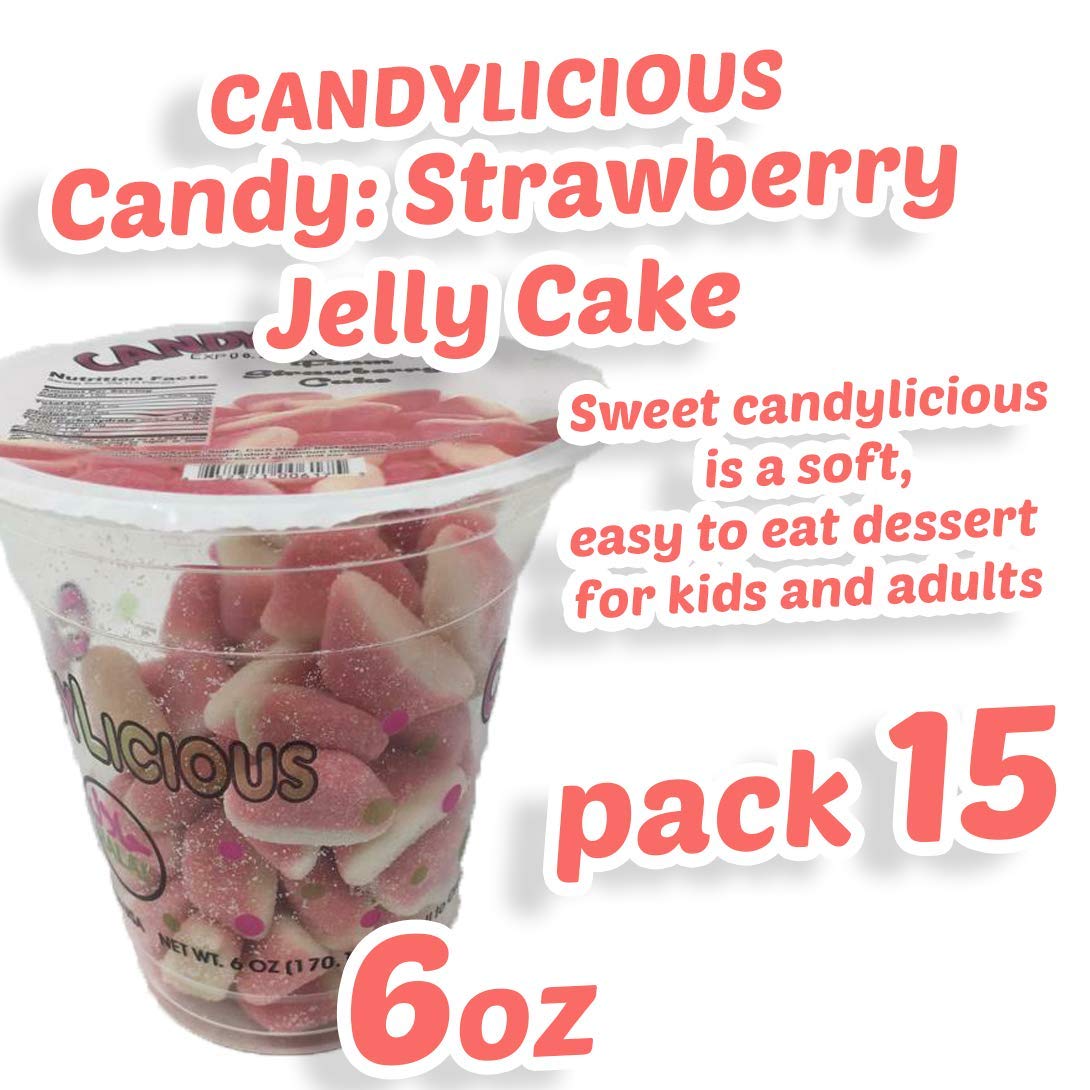 Cup Candy: Strawberry Jelly Cake of the best daily flavors, 6oz