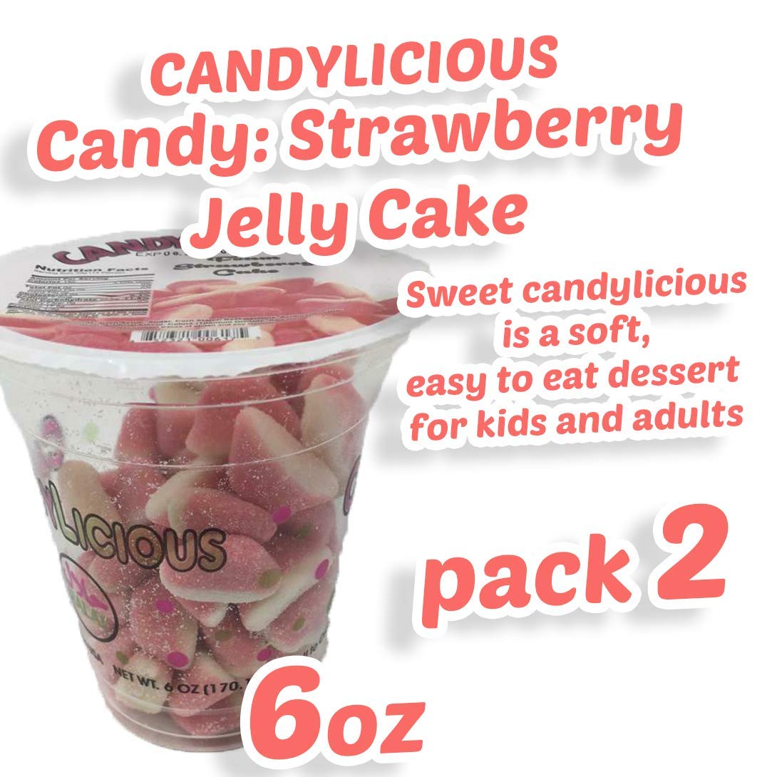 Cup Candy: Strawberry Jelly Cake of the best daily flavors, 6oz