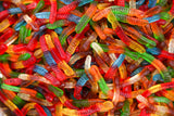 Candy: Candy Licious | Gummy Worms | Mix fruit | HALAL | Sweets & Delicious| Cup |6oz. |170g