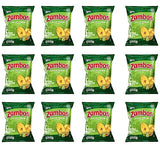 Zambos Plantain Chips – Delicious Plantain Chips with Green Salsa (Tajaditas de Plátano con Salsa Verde), Unique Flavor from Salvajes del Trópico, plantain chip - 5.3 ounces (150g) (pack 12)