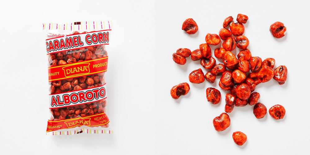 A pack of Diana Caramel corn Alboroto