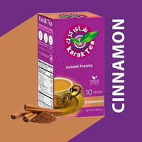 Karak Tea Instant Chai Tea 10 Count (200g) Cinnamon Flavor Authentic Taste, Ready in Seconds for On-the-Go Refreshment - SANI-LLC