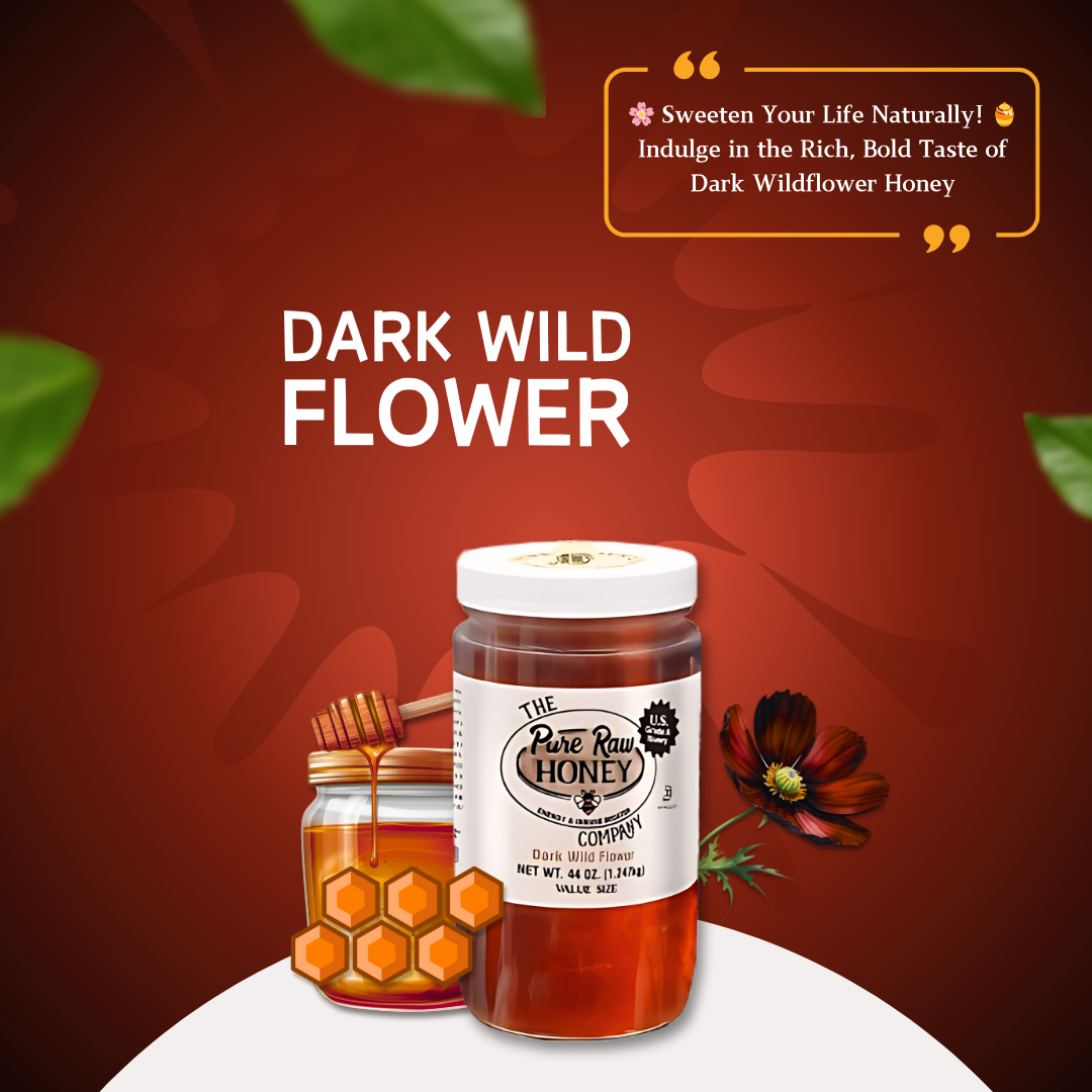 Pure Honey Dark Wild Flower 12 x454g