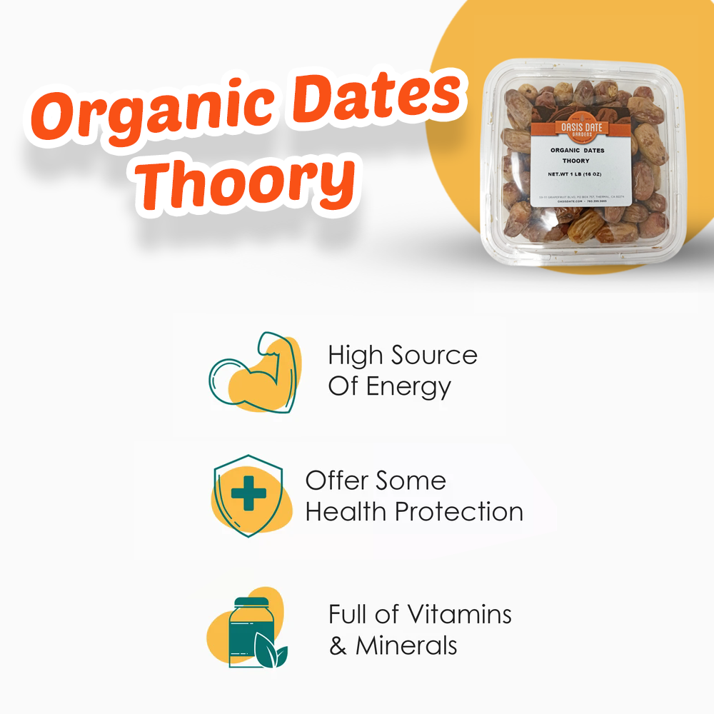 Oasis Date Gardens || Organic Dates || Thoory || LOCAL PICKUP Springfield Virginia || Gluten-Free || 1lb ||16oz