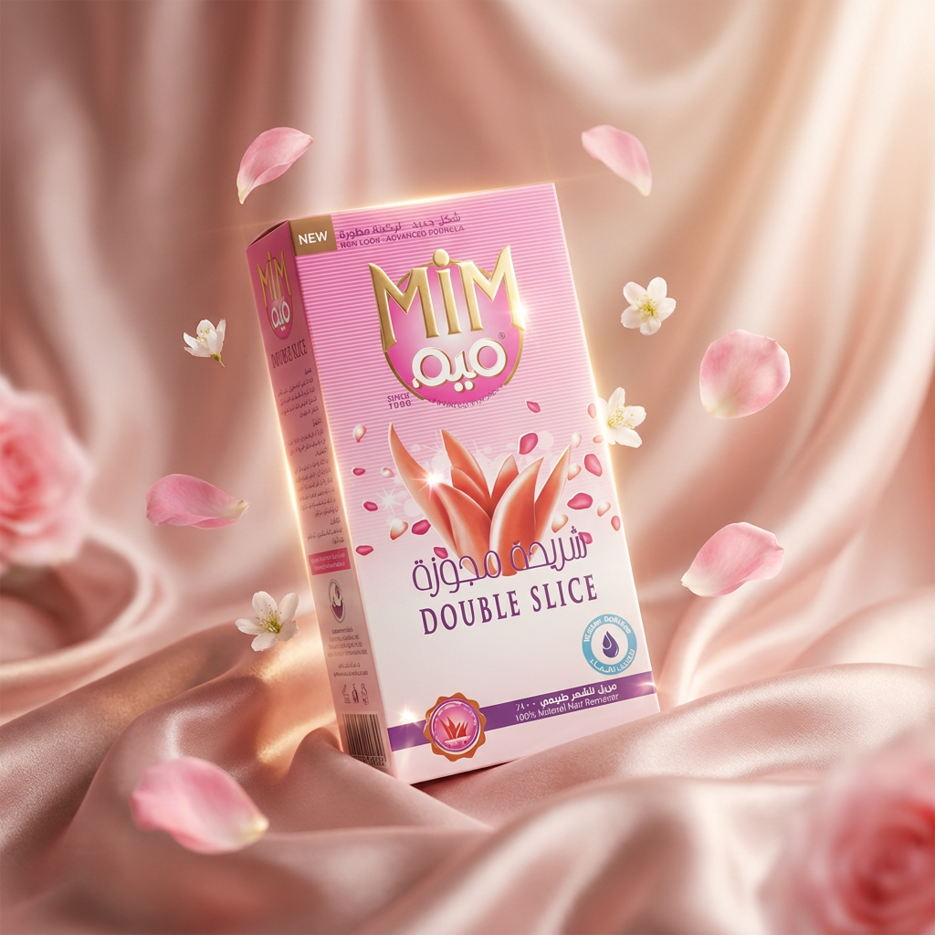 MiM Double Slice Pink Hair Remover paste in a jar, showing the natural water-soluble hair removal product from MIM Hair Removal.