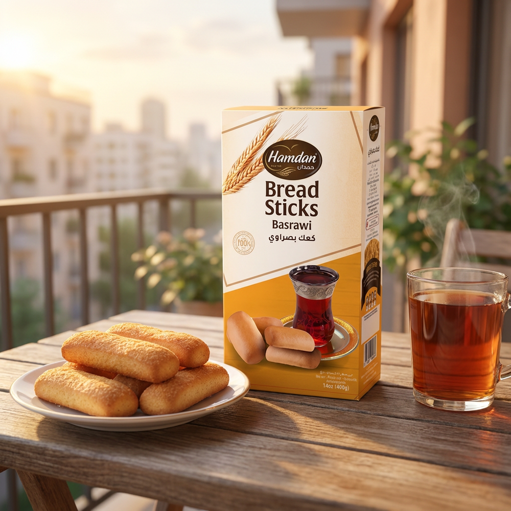 Hamdan Basrawi Bread Sticks 14oz Crispy Kaak for Tea Pairing | 1PaysLess