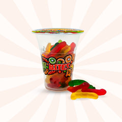 Cup candy Gummy worm Fun fruit Bites 6oz