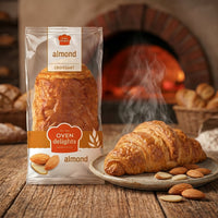 Oven Delights Almond Croissant, Authentic Pastry, Filled with our house-made almond filling - 3.2oz - 90g (Freshly Baked)