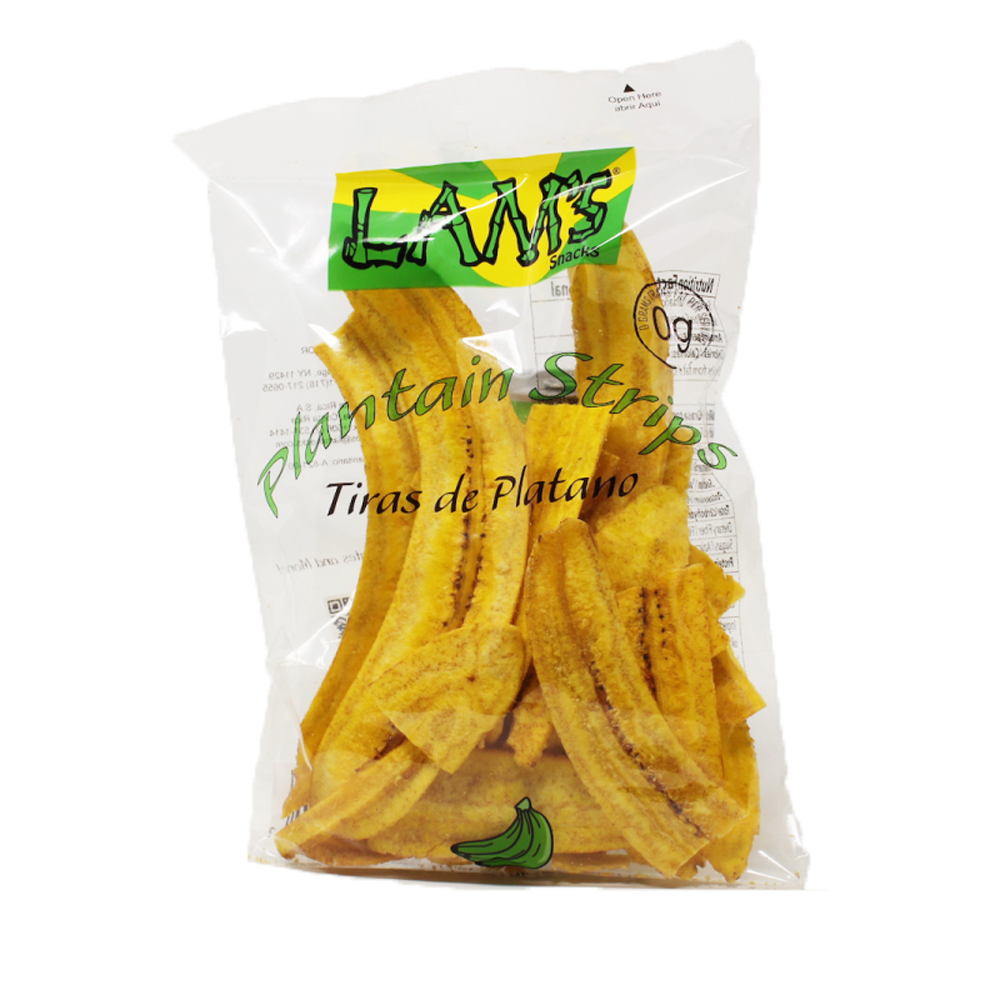 Lam's Plantain Strips || Tiras de Platano || 2.5oz || 71g || Vegetable Snacks || Healthy & Fresh Snacks || Gluten-free || Banana Chips || Natural Slices