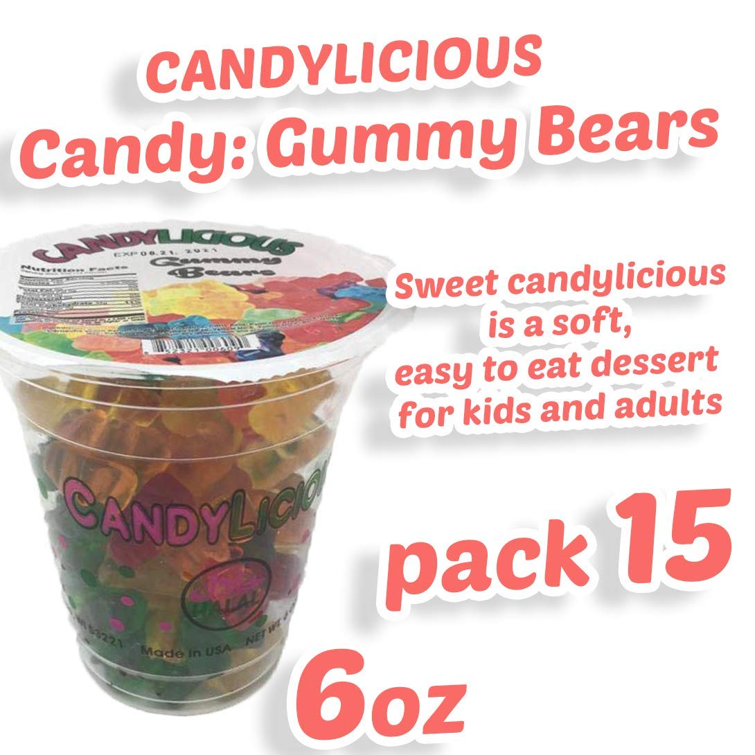 Cup Candy || Gummy Bears of the best daily flavors || 6oz (170g)