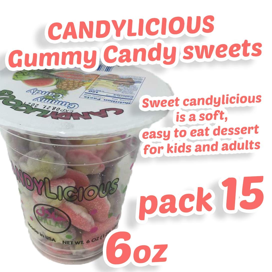 Cup Candy || Gummy sweets of the best daily flavors, || 6oz. || 170g