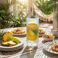 Elisha Sparkling Drink 12.3 fl oz (350ml) Cans Refreshing Bubbly Delicious Pineapple Flavor for Hydration & Enjoyment