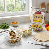 Toufayan Bakeries Gluten Free Wraps 12 Sandwich Size 40.2 oz Premium Soft Baked, Restaurant Style for Sandwiches & Meal Prep