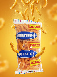 Diana Crunchy Cheese Curls Cheesteens Quesitos 4.4 oz