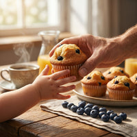 Oven Delights Blueberry Muffins (4 oz) Bursting with Real Blueberries