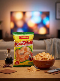 Diana Yucatekas (VINEGAR & HOT CHILLI PEPPER FLAVORED WITH YUCCA CHIPS) 2.29 Oz., 65g/ same great taste.