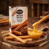Hamdan Classic Bread Sticks, 400g, crispy lye sticks ideal for dipping, shown in a clear image.
