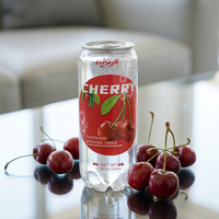 Elisha Sparkling Water 350ml Can Refreshing Cherry Flavor, Low Calorie for Everyday Enjoyment