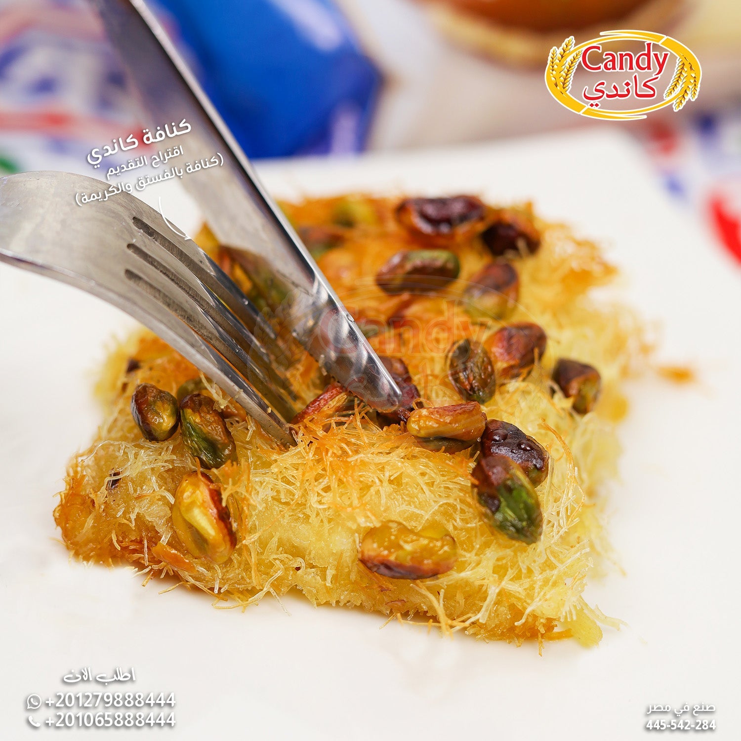 Candy Kataifi Shredded Dough, 454g (16oz) - Authentic Egyptian Kunafa Pastry, Fine Shredded Phyllo for Middle Eastern Desserts, Crispy & Golden Finish - SANI-LLC